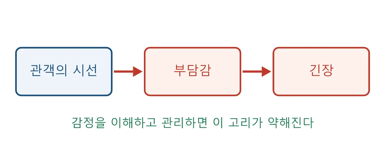 감정 연기: 무대 공포증 도식