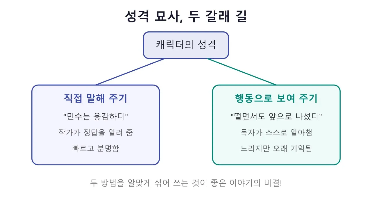 감정 연기: 캐릭터 구축과 성격 묘사 도식