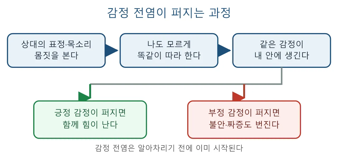 감정 연기: 감정 전염 도식