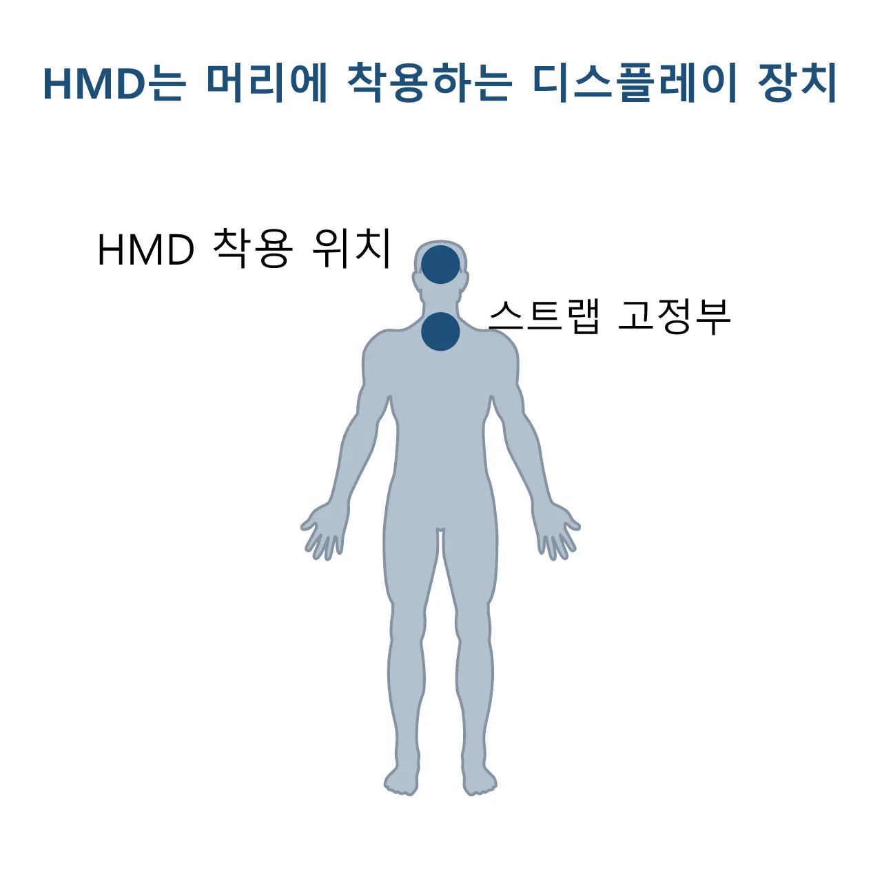 언리얼 Verse (메타버스·버추얼 프로덕션): 헤드 마운티드 디스플레이 (HMD) 도식