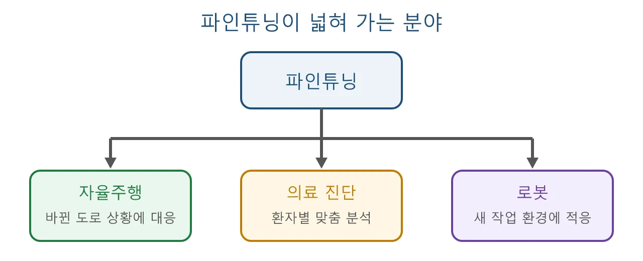 AI 기술: 파인튜닝 도식